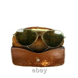 Ww2 Us Army Air Forces Corps Usaaf An-6531 Sunglasses Identified Leather Case