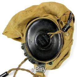 Ww2 Us Army Air Forces Usaaf Summer Flight Helmet Type A-10a Cotton Cap Medium