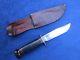 Ww2 Us Marble Ideal Army-air Force Bakelite Pommel Knife And Sheath 5 Blade