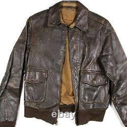 Ww2 Usaaf Army Air Forces Corps Aac Flight Jacket Type A2 A-2 Identified Ided