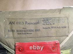 Ww2 Usaaf Type An-6513 (qac) Parachute Chest Pack (red Group 1), Rare-original