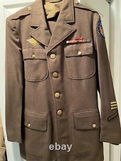 Ww2 Vintage Us Army Air Corp Uniform 20th Air Force Wool Jacket 38r Pants 30w29l