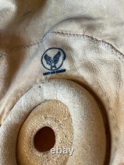 Ww II Army Air Forces Type A-11 Leather Flying Helmet-selby Shoe Co & Ao Goggles