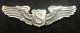 Ww II U. S. Army Air Corps Service Pilot 3 Wings Meyer Sterling Silver