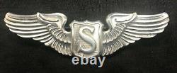 Ww II U. S. Army Air Corps Service Pilot 3 Wings Meyer Sterling Silver