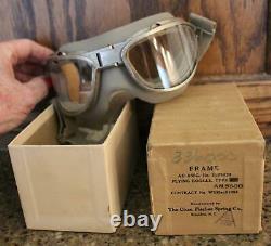 Ww II Us Army Air Force Usaaf Unissued An-6530 Flight Goggles With Original Box