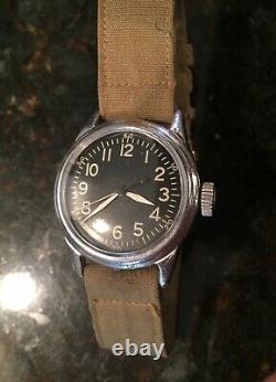 Wwii A-11 Elgin 1943 Hack Watch, Army Air Forces With Strap