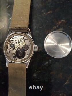 Wwii A-11 Elgin 1943 Hack Watch, Army Air Forces With Strap