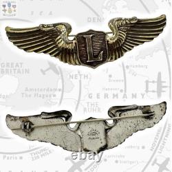 Wwii Army Air Corps Liaison Pilot Wings Badge Insignia 3 Sterling Amcraft #455