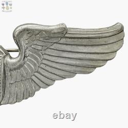 Wwii Army Air Corps Liaison Pilot Wings Badge Insignia 3 Sterling Amcraft #462