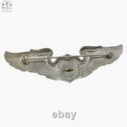 Wwii Army Air Corps Liaison Pilot Wings Badge Insignia 3 Sterling Amcraft #462