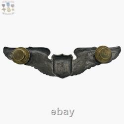 Wwii Army Air Corps Pilot Wings 3 Size Insignia Sterling Gustave Fox Co. #323