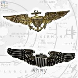 Wwii Army Air Corps Pilot Wings Navy Aviator Badges Amico Sterling Ww2 Set