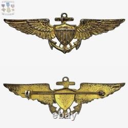 Wwii Army Air Corps Pilot Wings Navy Aviator Badges Amico Sterling Ww2 Set