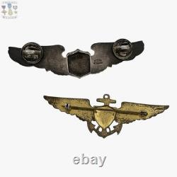 Wwii Army Air Corps Pilot Wings Navy Aviator Badges Amico Sterling Ww2 Set
