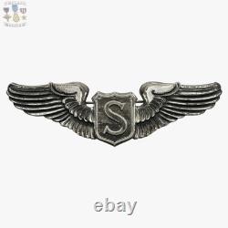 Wwii Army Air Corps Service Pilot Wings Meyer Shield 3 Size Sterling Ww2 #326