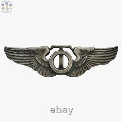 Wwii Army Air Corps Technical Observer Wings Badge 3-1/8 Size Sterling Ww2
