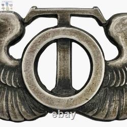 Wwii Army Air Corps Technical Observer Wings Badge 3-1/8 Size Sterling Ww2
