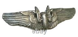 Wwii Army Military Air Force Full Size Air Gunner Wings Sterling Pin Badge