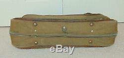 Wwii B-4 Canvas Leather Air Force/army Named Flight Bag Suitcase Fmm