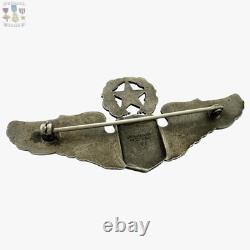 Wwii Command Pilot Wings Army Air Corps Badge 3-1/16 Ns Meyer New York Ww2 #276