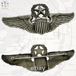 Wwii Command Pilot Wings Army Air Corps Badge 3 Ns Meyer Sterling 20g. Ww2 #331
