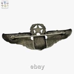 Wwii Command Pilot Wings Army Air Corps Badge 3 Ns Meyer Sterling 20g. Ww2 #331