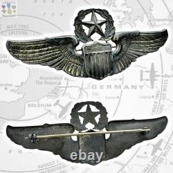 Wwii Command Pilot Wings Army Air Corps Badge 3 Ns Meyer Sterling 20g. Ww2 #419