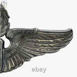 Wwii Command Pilot Wings Army Air Corps Badge 3 Ns Meyer Sterling 20g. Ww2 #419