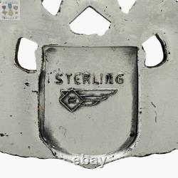 Wwii Command Pilot Wings Army Air Corps Badge Robbins Co. 3 Sterling 34g. #281