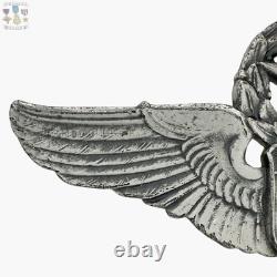 Wwii Command Pilot Wings Army Air Corps Badge Robbins Co. 3 Sterling 34g. #281