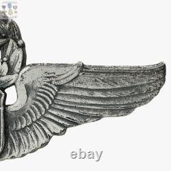 Wwii Command Pilot Wings Army Air Corps Badge Robbins Co. 3 Sterling 34g. #281