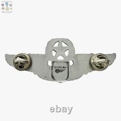 Wwii Command Pilot Wings Army Air Corps Badge Robbins Co. 3 Sterling 34g. #281