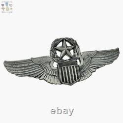 Wwii Command Pilot Wings Army Air Corps Badge Robbins Co. 3 Sterling 34g. #281