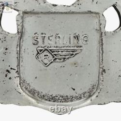 Wwii Command Pilot Wings Army Air Corps Badge Robbins Co. 3 Sterling 34g. #287