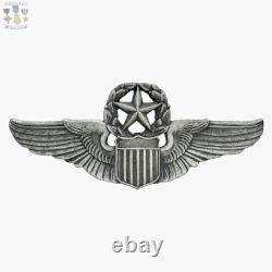 Wwii Command Pilot Wings Army Air Corps Badge Robbins Co. 3 Sterling 34g. #287