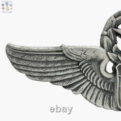 Wwii Command Pilot Wings Army Air Corps Badge Robbins Co. 3 Sterling 34g. #287
