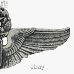 Wwii Command Pilot Wings Army Air Corps Badge Robbins Co. 3 Sterling 34g. #287