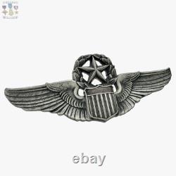 Wwii Command Pilot Wings Army Air Corps Badge Robbins Co. 3 Sterling 34g. #287