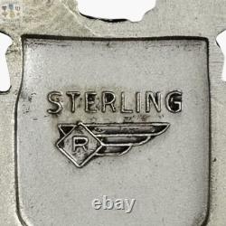 Wwii Command Pilot Wings Army Air Corps Badge Robbins Co. 3 Sterling 34g. #409