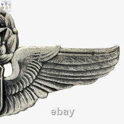 Wwii Command Pilot Wings Army Air Corps Badge Robbins Co. 3 Sterling 34g. #409