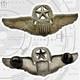 Wwii Command Pilot Wings Sterling U. S. Army Air Corps 3 Size Badge 25g. #398