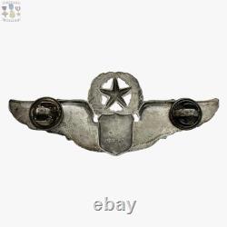 Wwii Command Pilot Wings Sterling U. S. Army Air Corps 3 Size Badge 25g. #398
