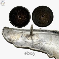 Wwii Command Pilot Wings Sterling U. S. Army Air Corps 3 Size Badge 25g. #398