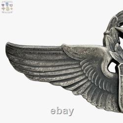 Wwii Command Pilot Wings Sterling U. S. Army Air Corps 3 Size Badge Josten #312