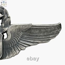 Wwii Command Pilot Wings Sterling U. S. Army Air Corps 3 Size Badge Josten #312