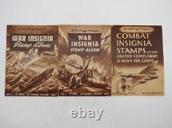 Wwii Disney Combat Insignia Stamps Us Army & Navy Air Corps Vol 1, 2, & 3