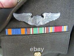 Wwii English Tailor Made Army Air Corp Ike Jacket, Shirt, Tie, Pants! Liason Wings