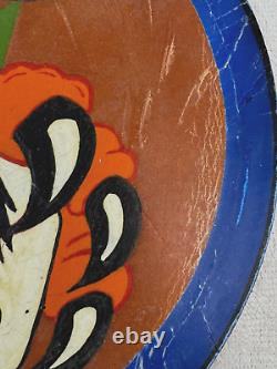Wwii Era Us Air Army 351st Fighter Squadron Hand Painted Leather Patch