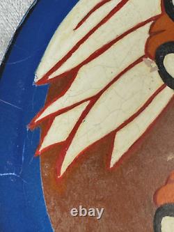 Wwii Era Us Air Army 351st Fighter Squadron Hand Painted Leather Patch